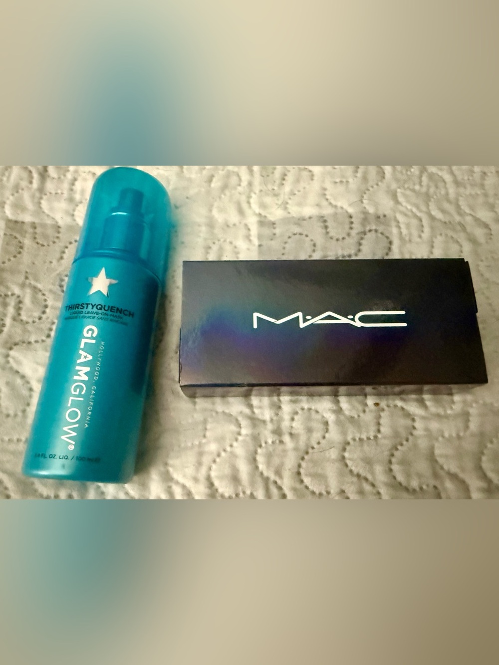 MAC Cosmetics Lipstick “Kissing Box” AND GLAMGLOW THIRSTYQUENCH Leave-On Mask